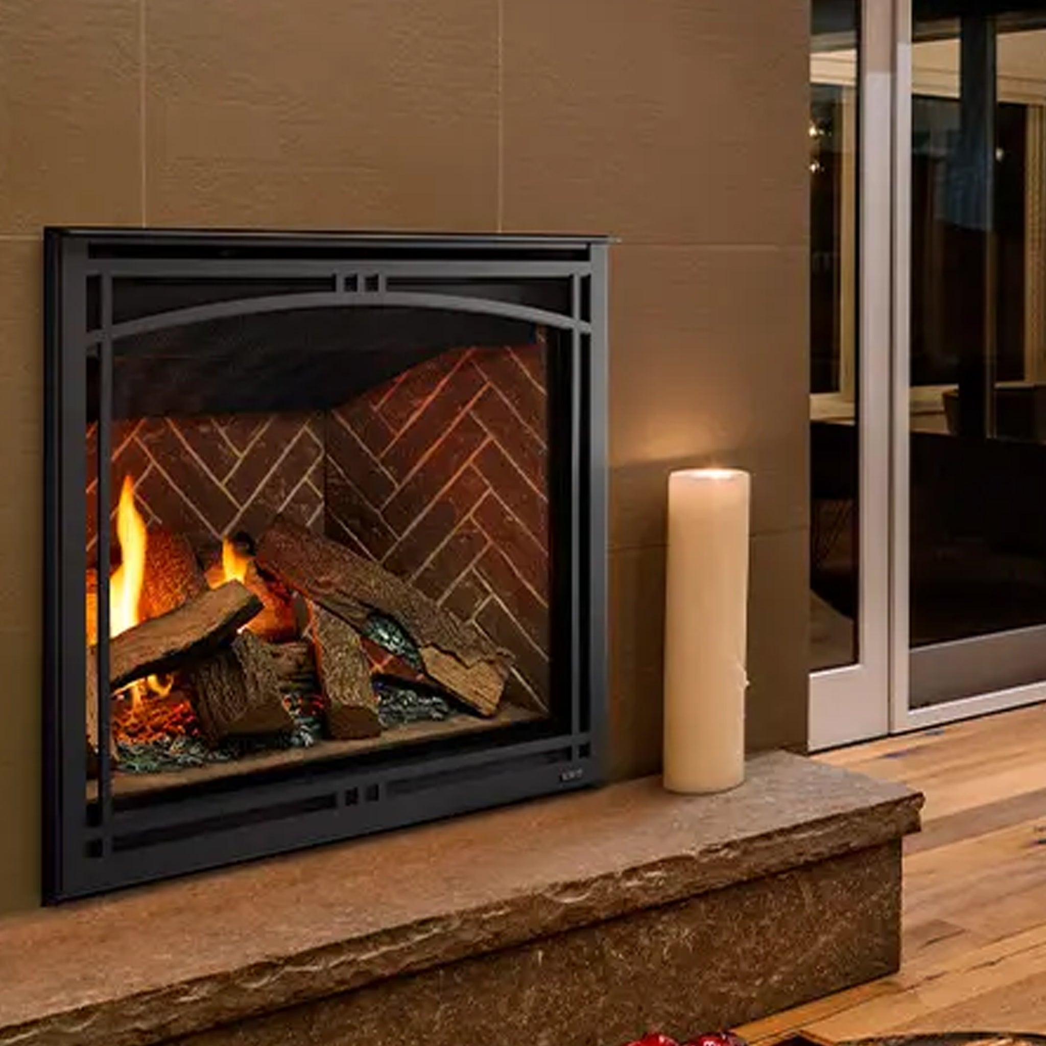 Majestic Meridian Platinum 36-Inch Direct Vent Gas Fireplace (NG)