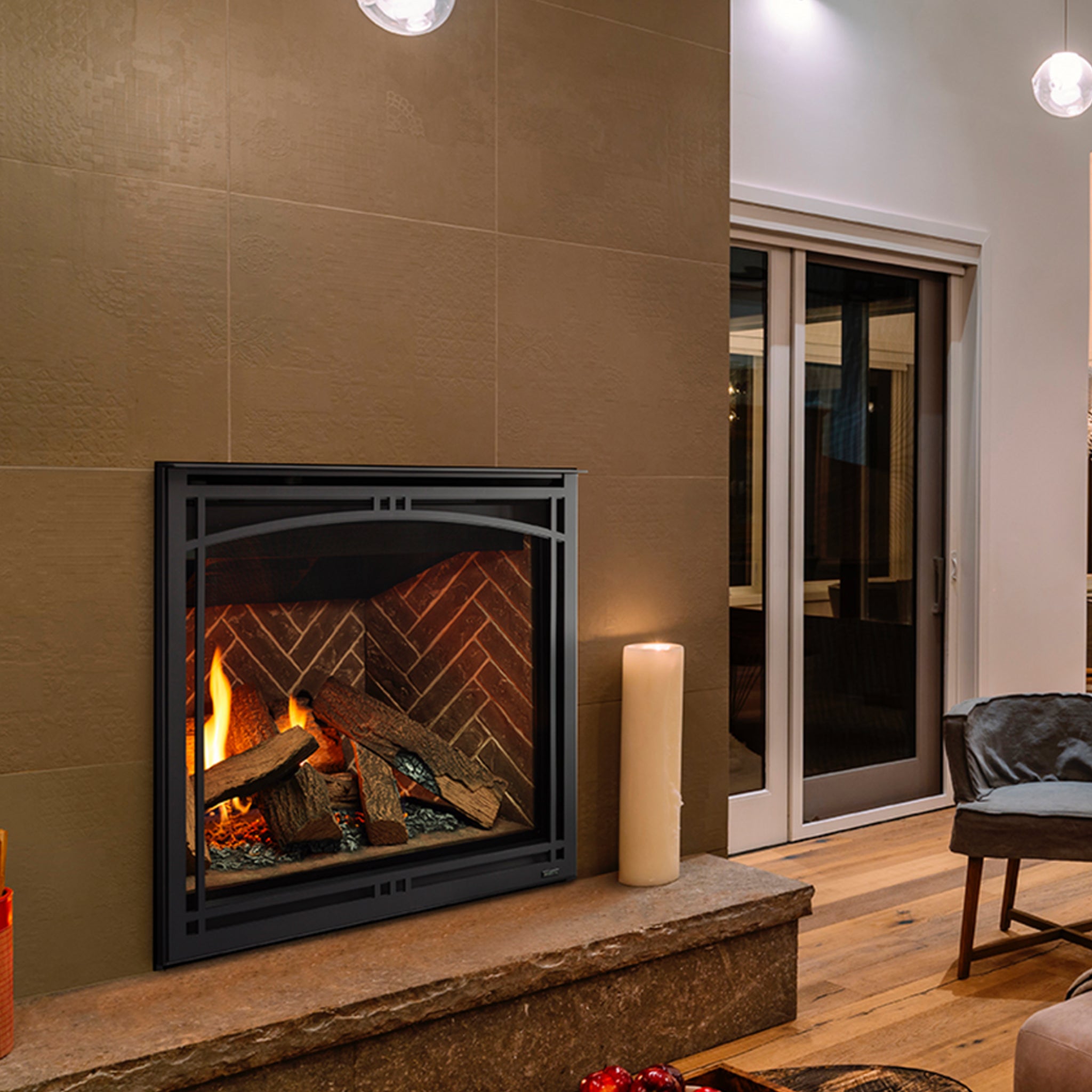 Majestic Meridian 36-Inch Direct Vent Gas Fireplace LP - MER36L