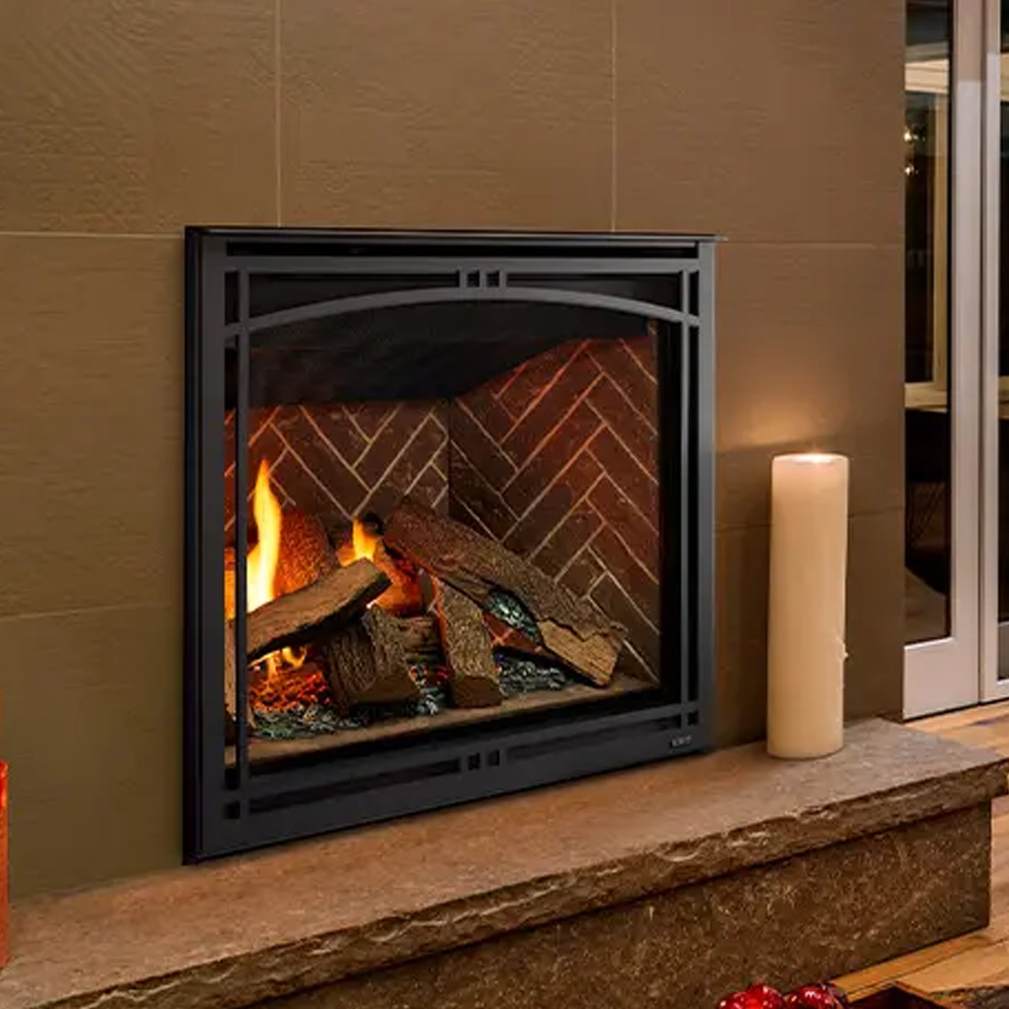 Majestic Meridian Platinum 42-Inch Direct Vent Gas Fireplace (Natural Gas)