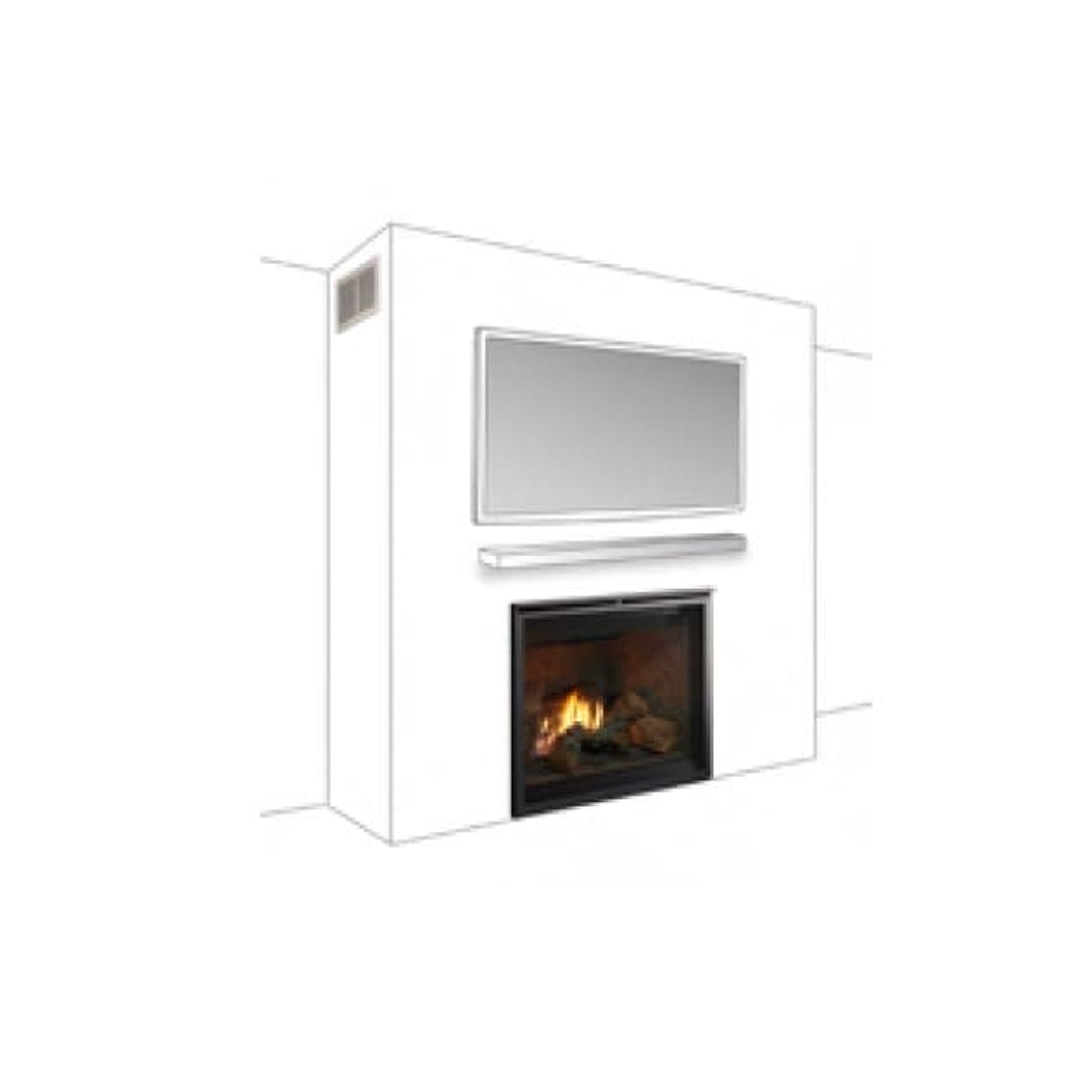 Majestic Passive Heat Management Kit – Side Discharge for Linear Gas Fireplaces