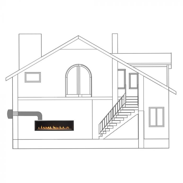 Majestic HEAT-OUT-GAS Heat-Out Kit for Gas Fireplaces
