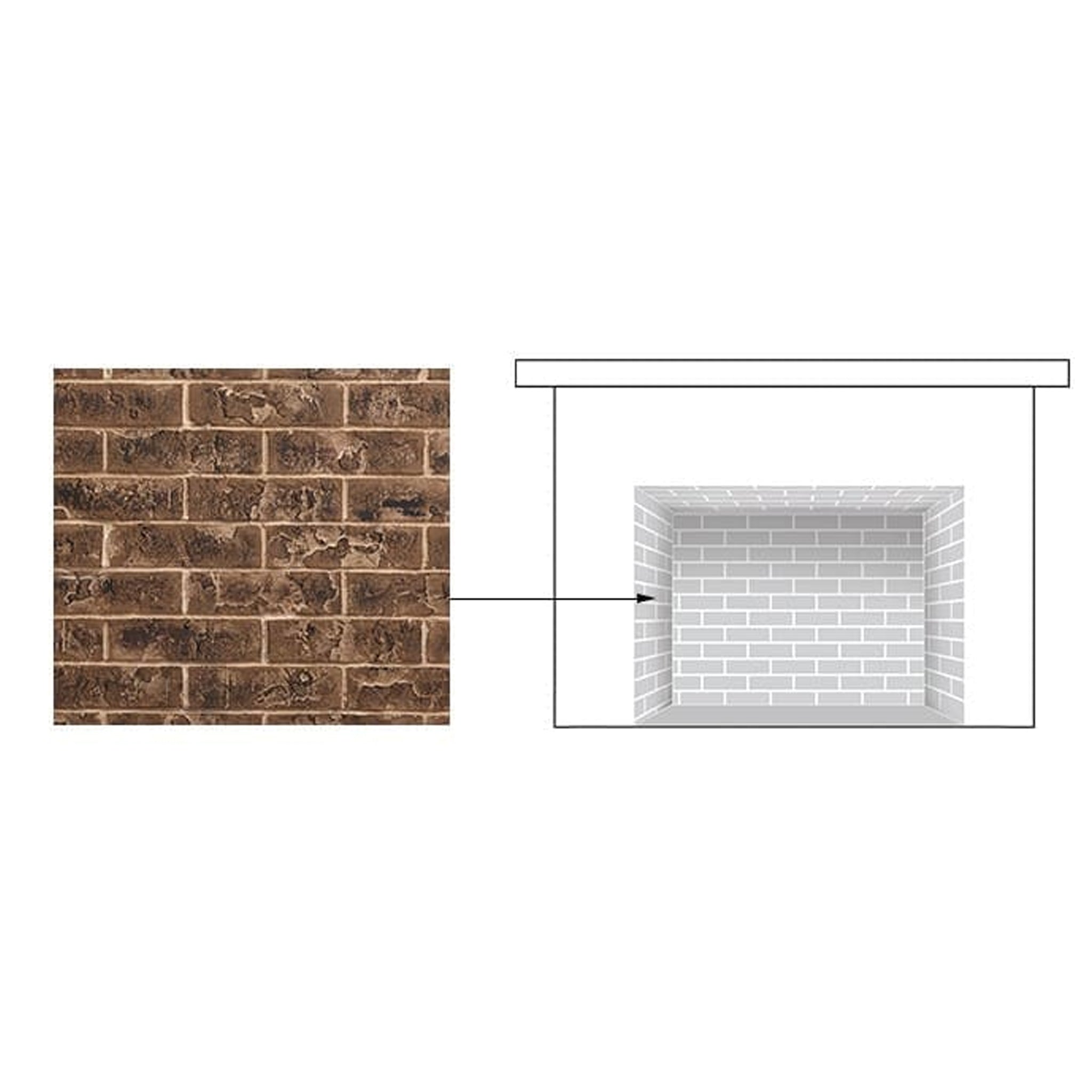 Majestic Traditional Tavern Brown Brick Interior Panels